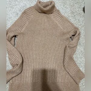 Men’s Tan Turtleneck Sweater